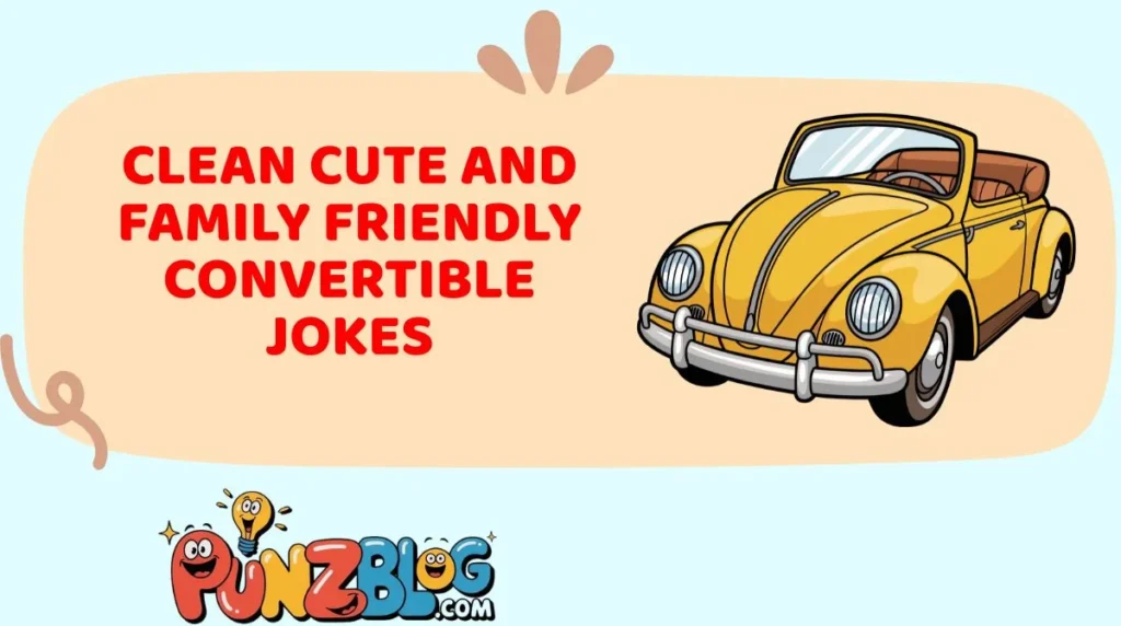 Clean Cute and Family Friendly Convertible Jokes
