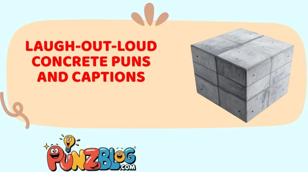 Laugh-Out-Loud Concrete Puns and Captions