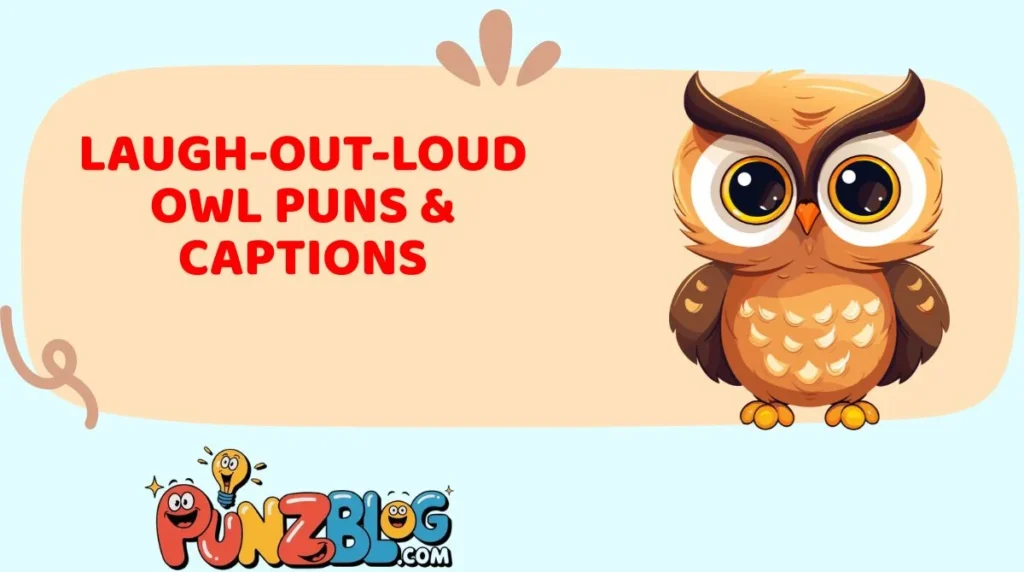 Laugh-Out-Loud Owl Puns & Captions