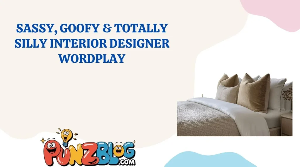 Sassy, Goofy & Totally Silly Interior Designer Wordplay