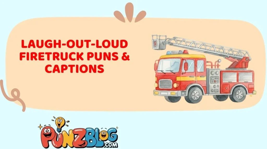 Laugh-Out-Loud Firetruck Puns & Captions