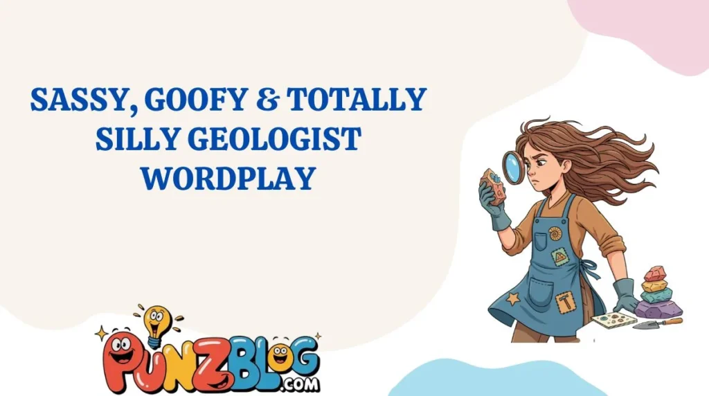 Sassy, Goofy & Totally Silly Geologist Wordplay