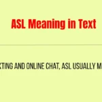 ASL Meaning in Text
