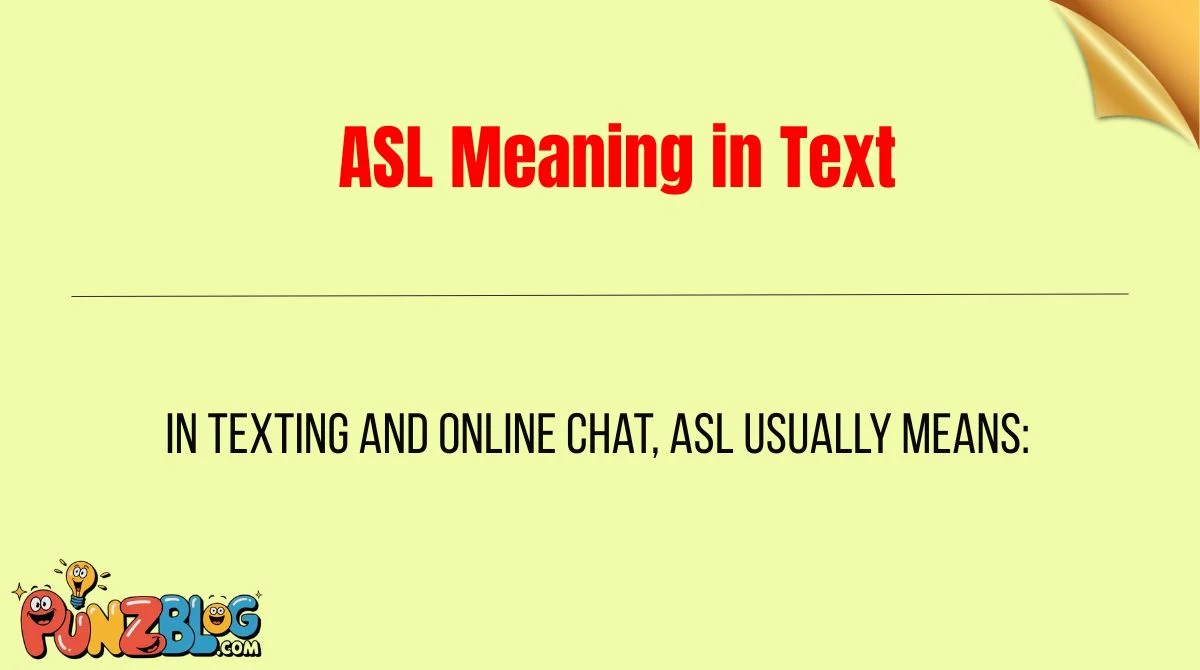 ASL Meaning in Text