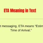 ETA Meaning in Text