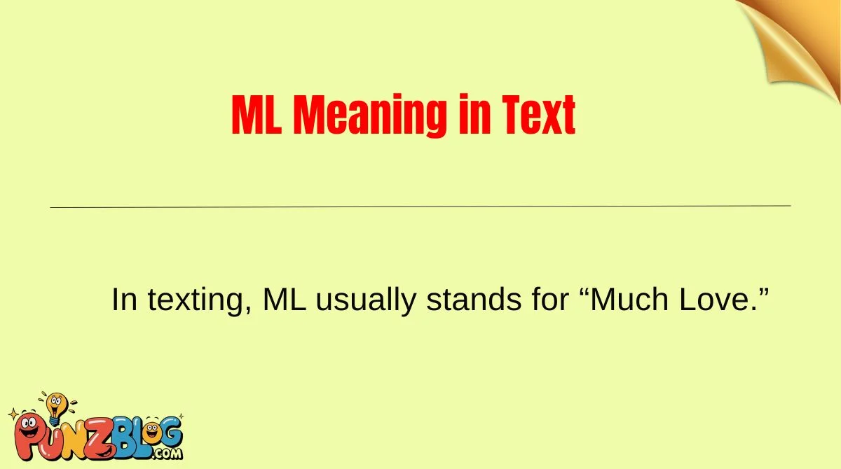 ML Meaning in Text