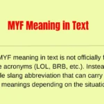 MYF Meaning in Text