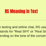 RS Meaning in Text