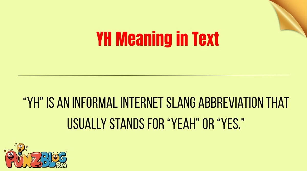 YH Meaning in Text
