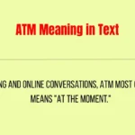 ATM Meaning in Text
