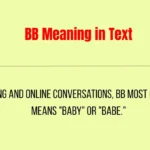 BB Meaning in Text