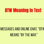 BTW Meaning in Text