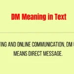 DM Meaning in Text