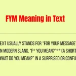 FYM Meaning in Text