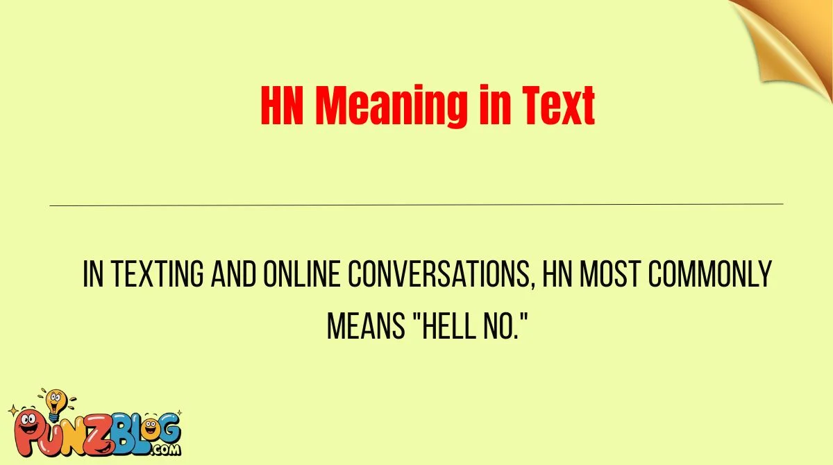 HN Meaning in Text