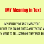 IMY Meaning in Text