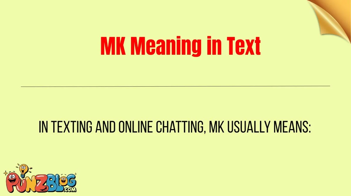 MK Meaning in Text
