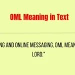 OML Meaning in Text