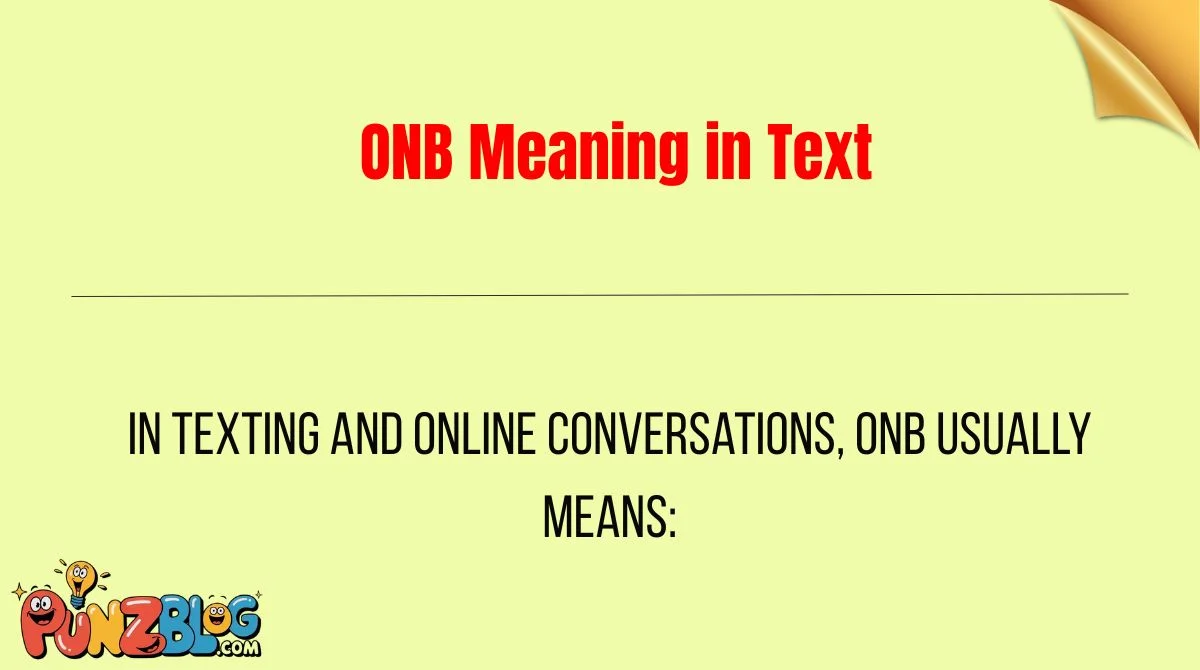 ONB Meaning in Text