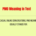 PMO Meaning in Text