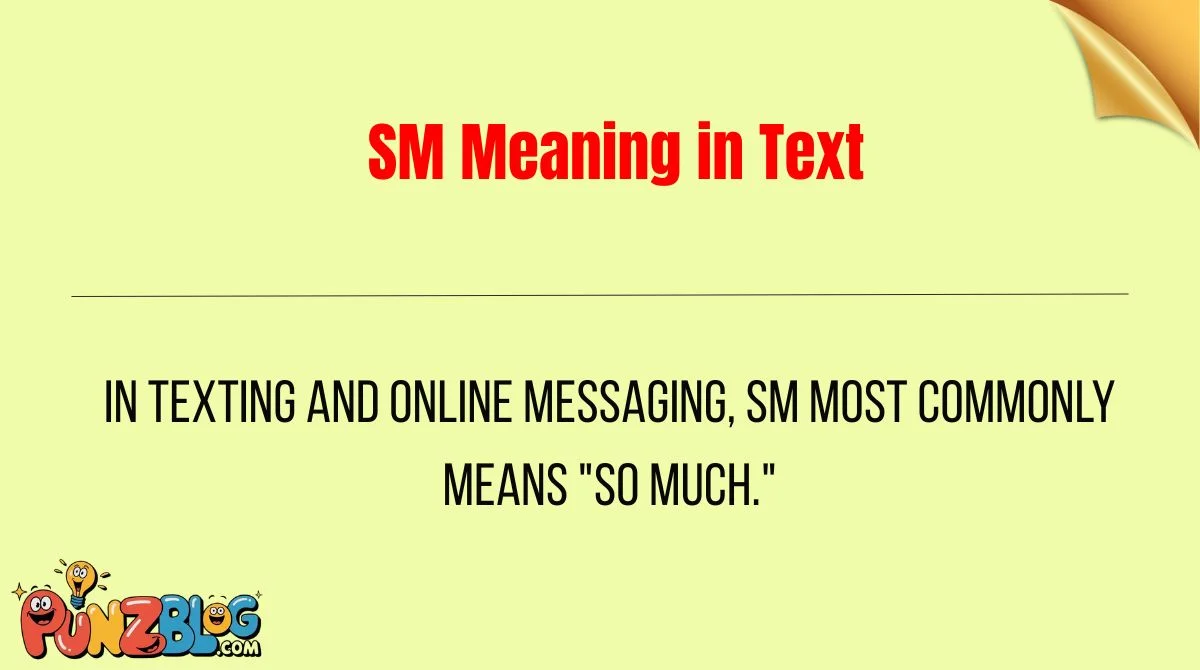 SM Meaning in Text