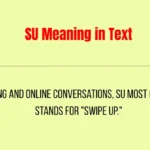 SU Meaning in Text