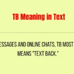TB Meaning in Text