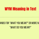WYM Meaning in Text